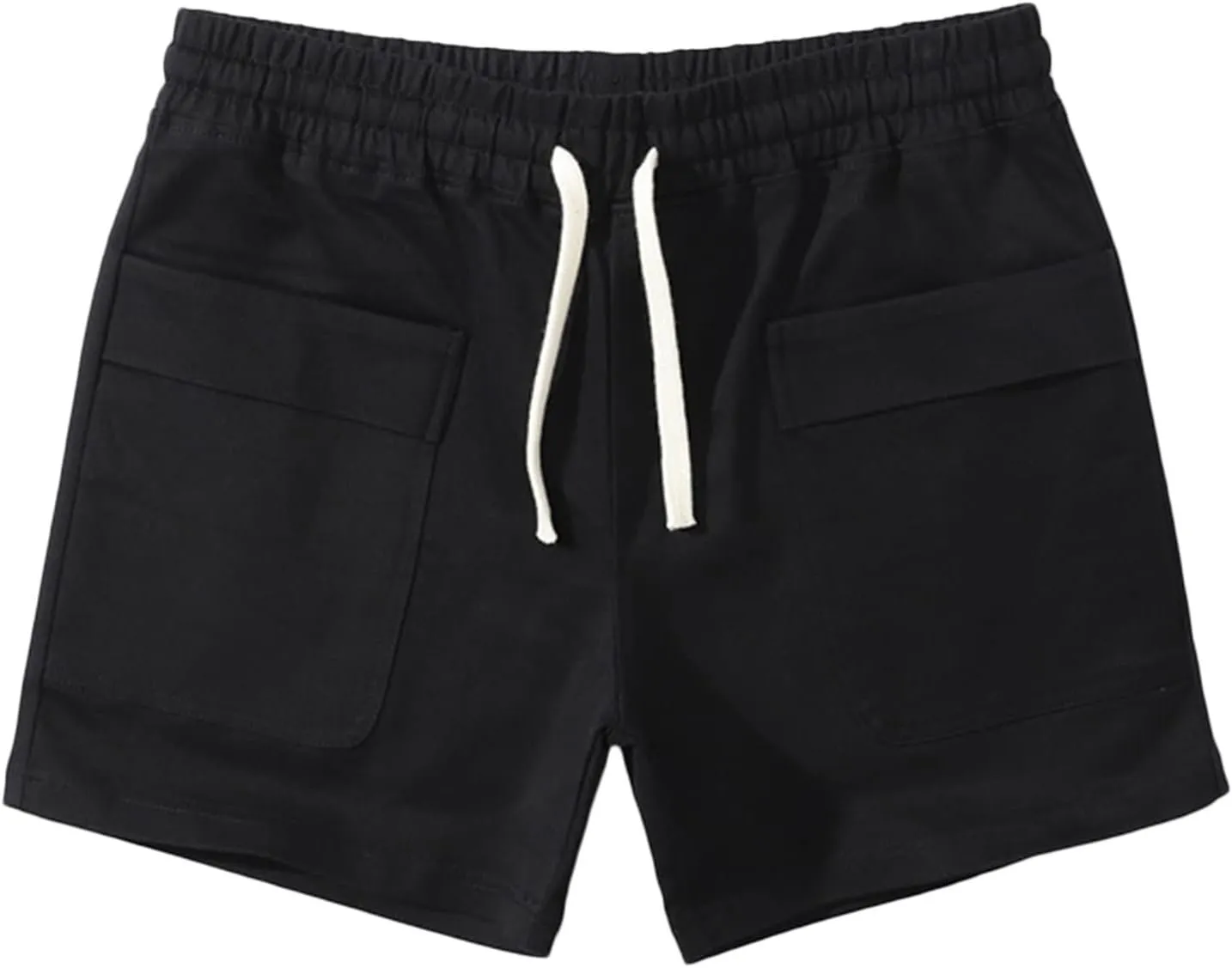 Lastesso Running Shorts Men Casual Flat Front Shorts Cotton Lightweight Running Shorts with Pockets Athletic Shorts Summer