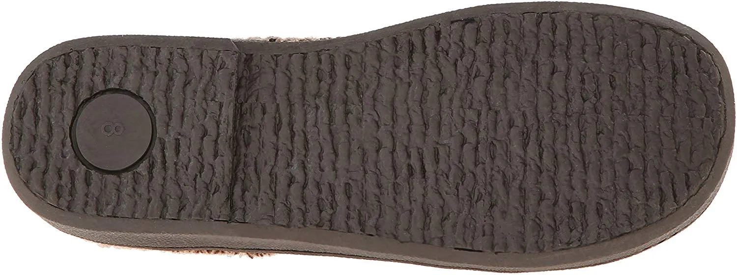 Leather Brown) Women's Specialized options Cuff Slipper Clarks (6, Elegant Clog Mules Sweater Scuff Knit