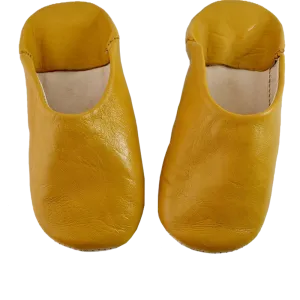 Leather Slipper Mustard Color