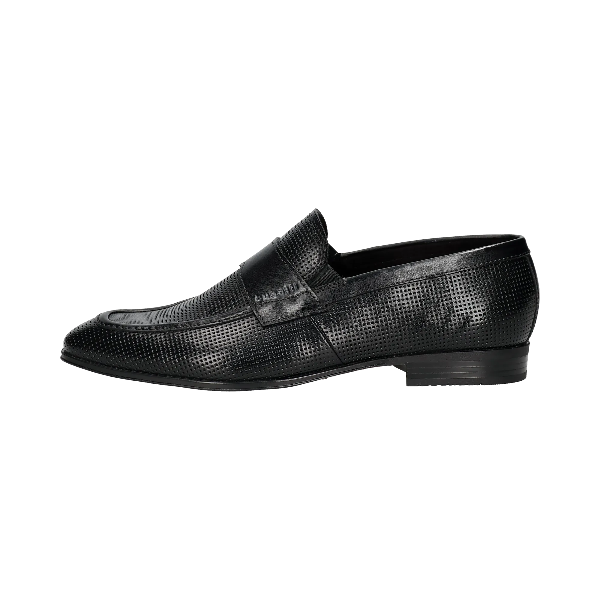 Leder Slip on schwarz
