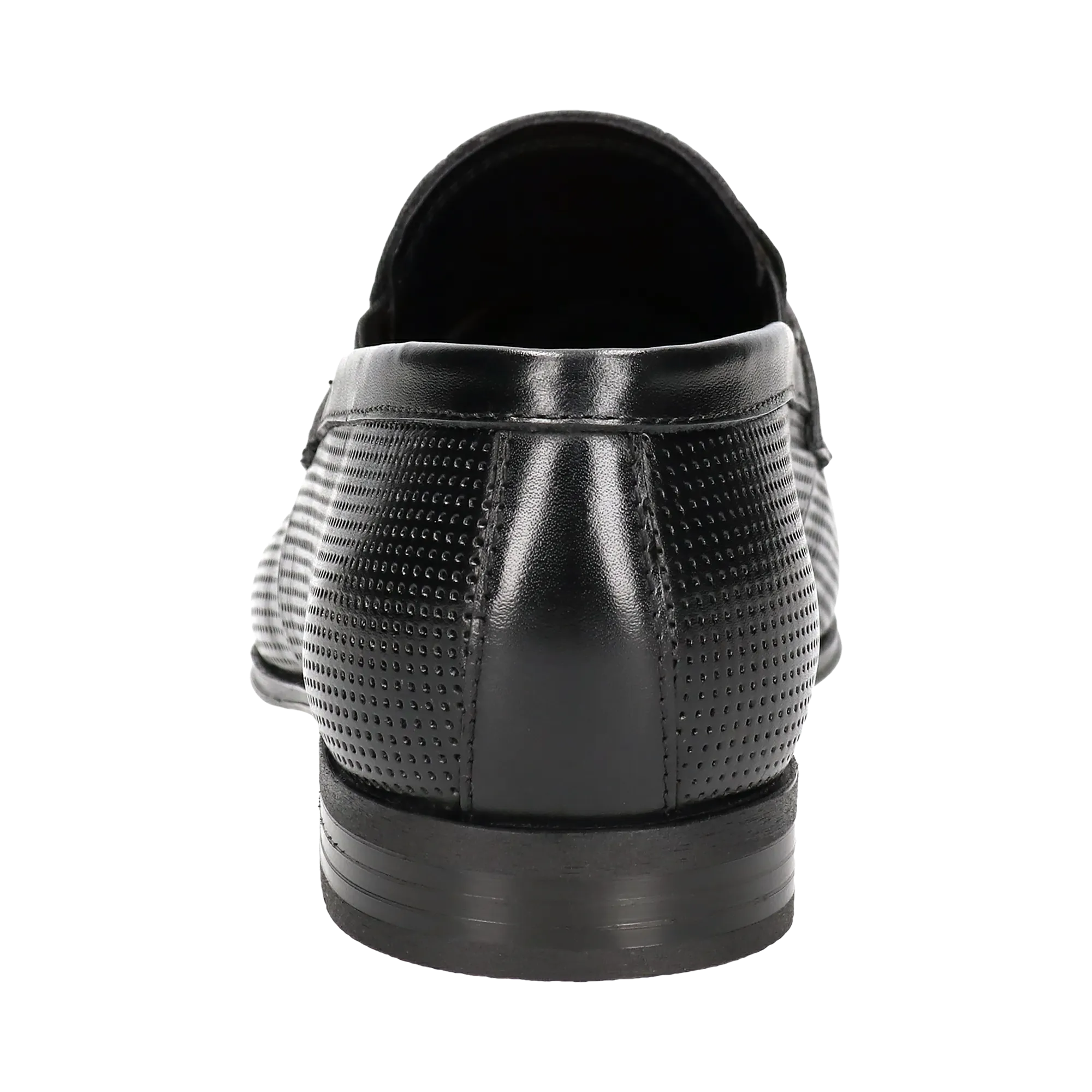 Leder Slip on schwarz