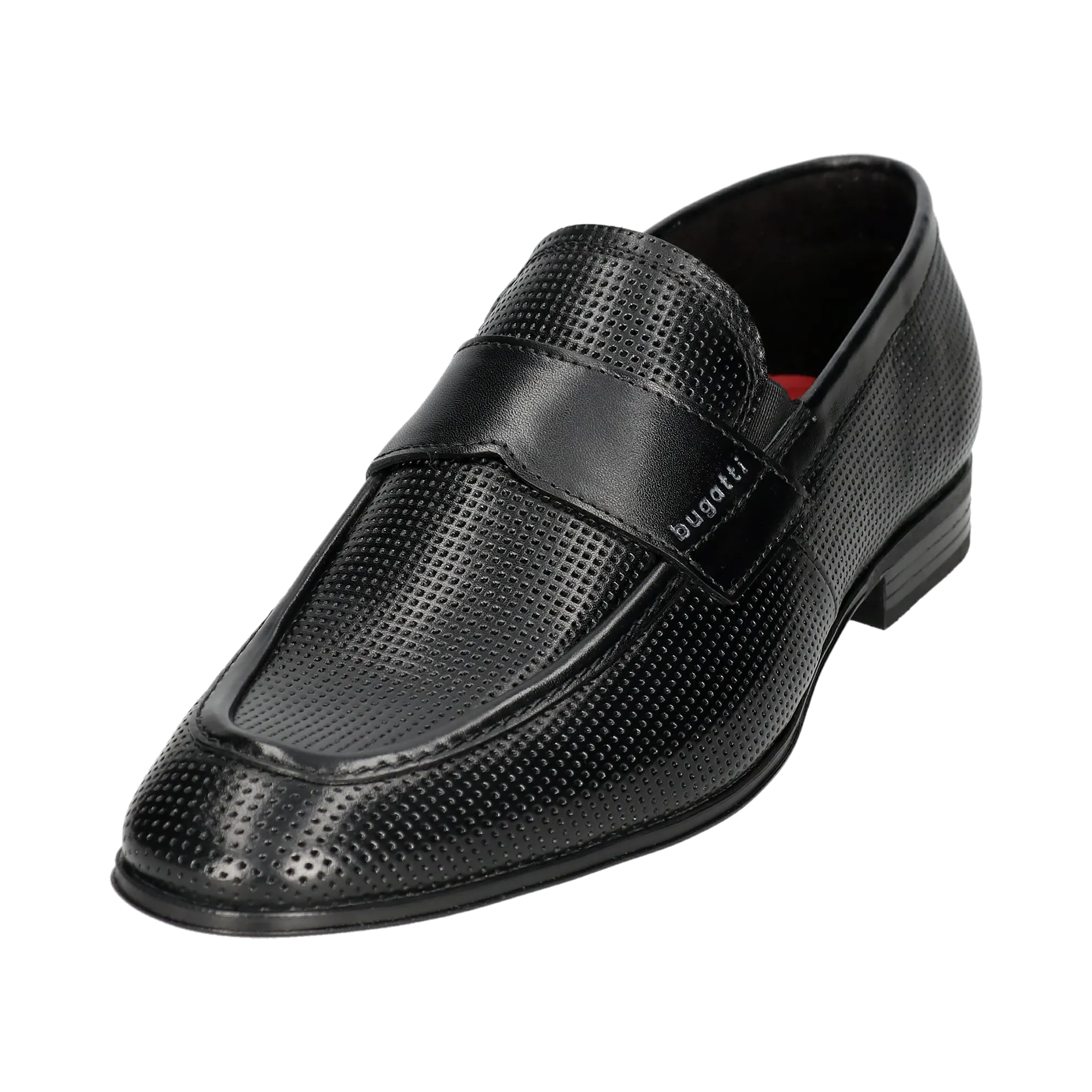 Leder Slip on schwarz