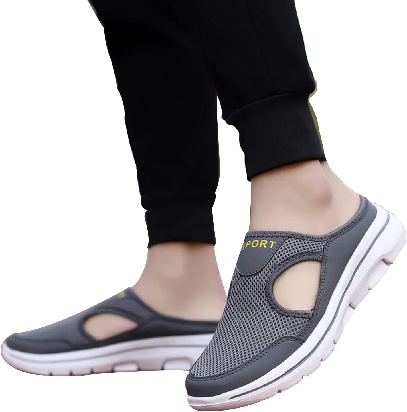 LELEBEAR Meaboots Sports Sandals, Meaboots Men's Comfort Breathable Support Sports Sandals, Orthopedic Stretch Sandals