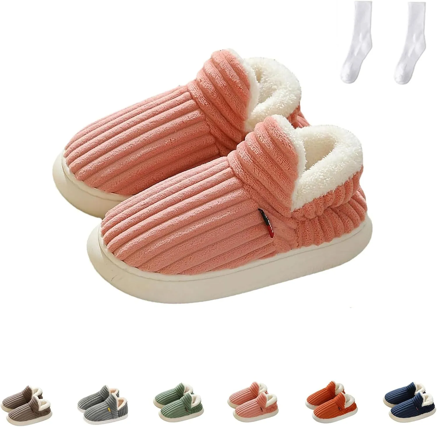 LELEBEAR Pluffi Slipper Booties for Women And Men, Pluffi The Cozy Stylish Slipper, Warm Plush Lining Slippers Shoes Slides