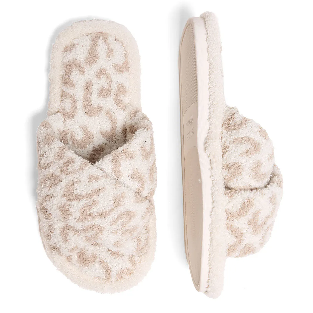 Leopard Criss-Cross Slippers
