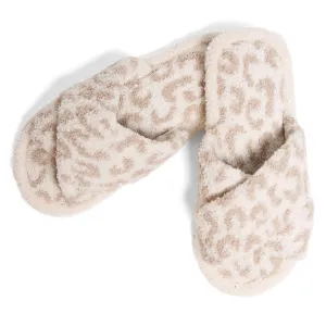 Leopard Criss-Cross Slippers