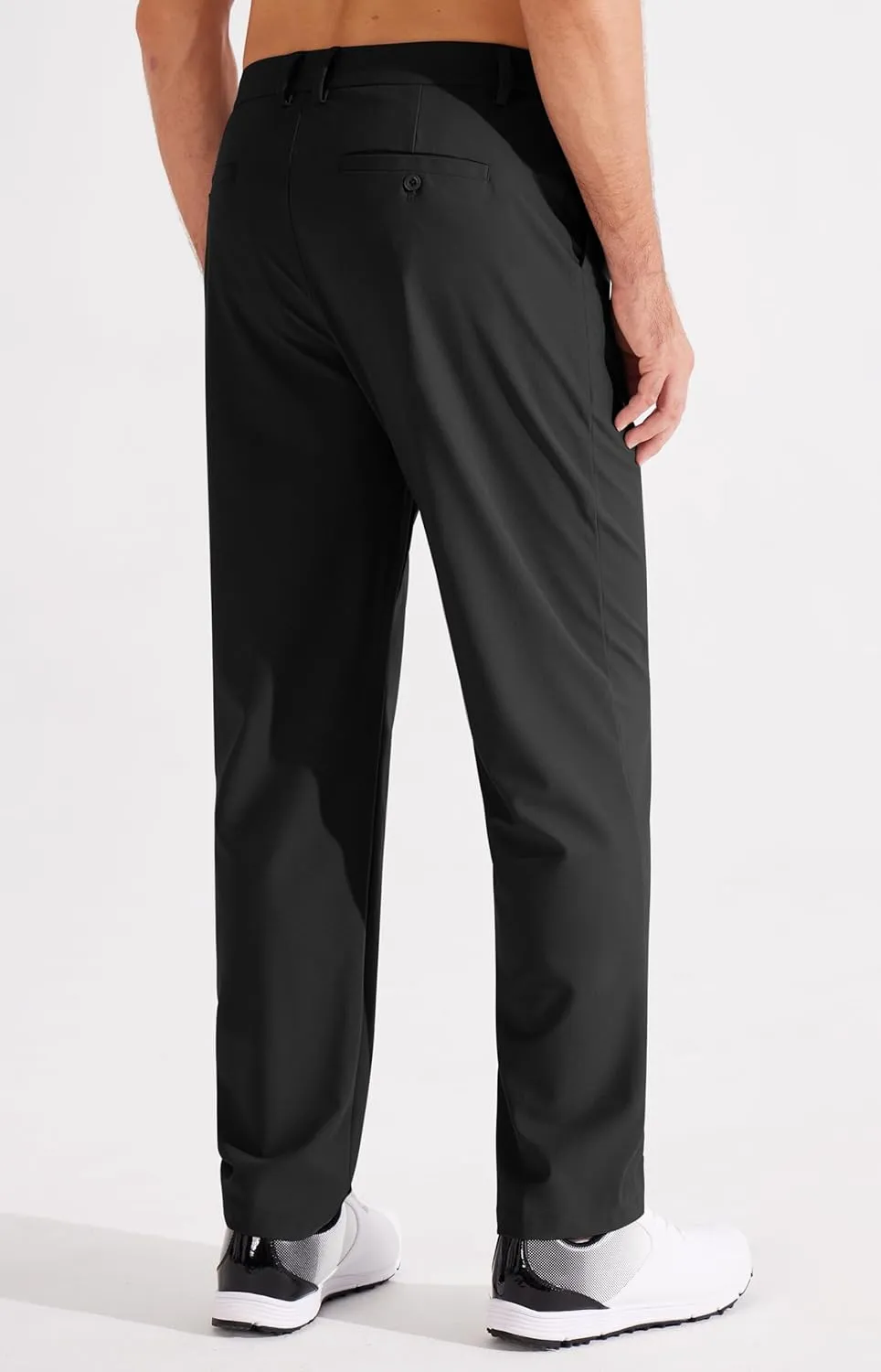 Libin Men's Golf Pants Classic Fit Flat Front Work Dress Pants 29" 31" 33" Stretch Casual Pants Lightweight with Pockets