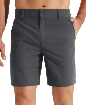 Libin Men's Golf Shorts 7" 9" Work Dress Shorts Casual Flat Front Hybrid Shorts Lightweight Quick Dry Water Resistant