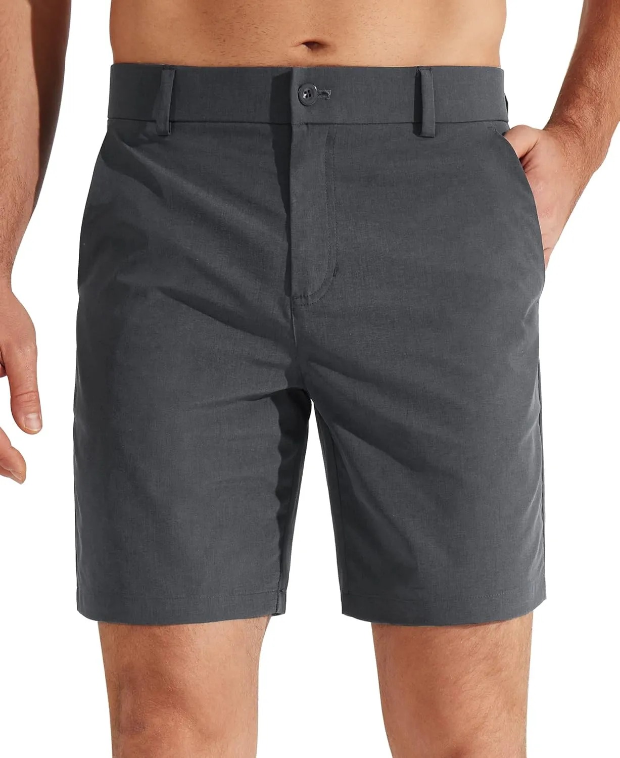 Libin Men's Golf Shorts 7" 9" Work Dress Shorts Casual Flat Front Hybrid Shorts Lightweight Quick Dry Water Resistant