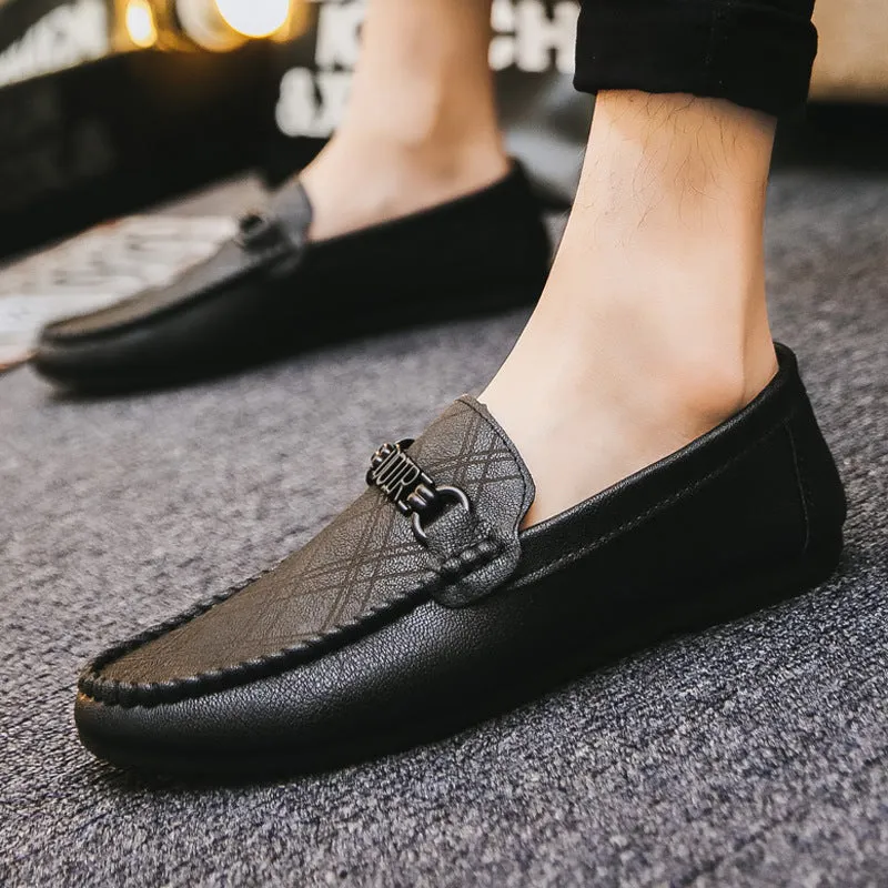 Lightweight Casual Leather Shoes With Soft Sole