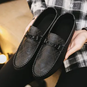 Lightweight Casual Leather Shoes With Soft Sole