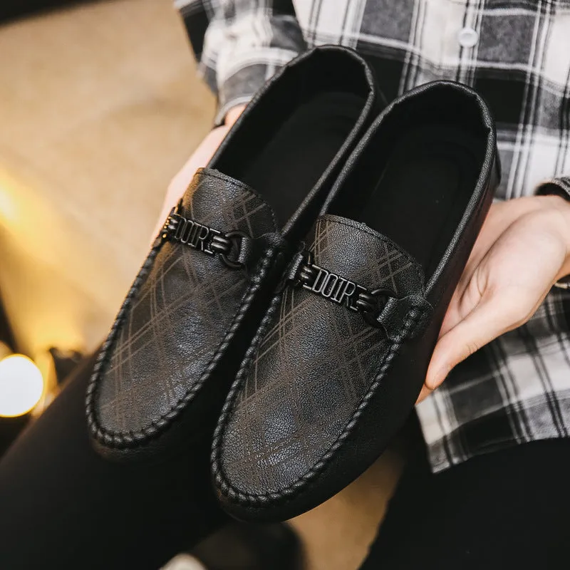 Lightweight Casual Leather Shoes With Soft Sole