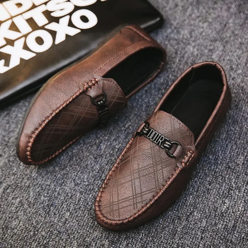 Lightweight Casual Leather Shoes With Soft Sole