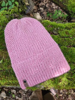 Lightweight Hat, Folded Double Brim Wool Free, Bubblegum