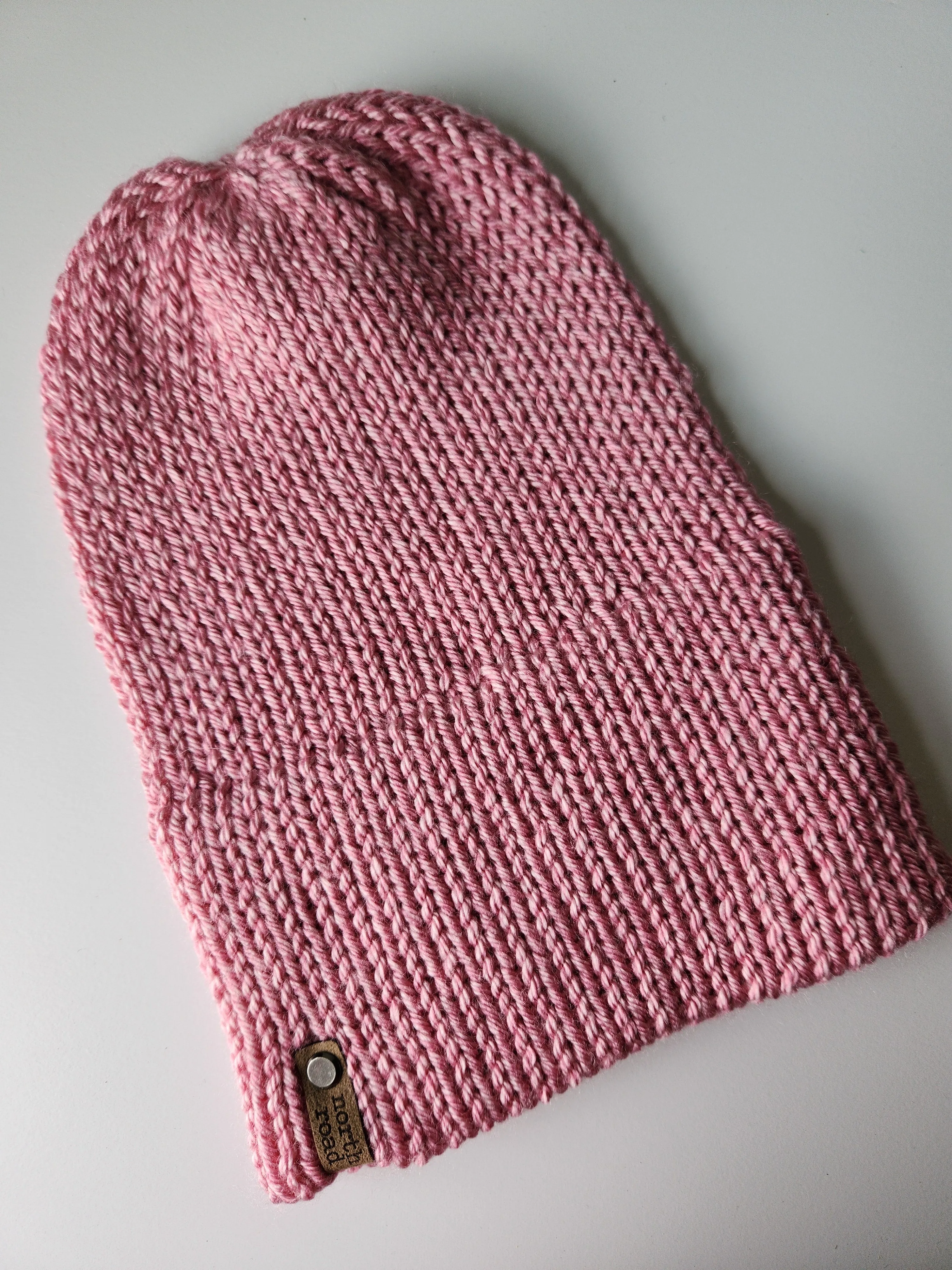Lightweight Hat, Folded Double Brim Wool Free, Bubblegum