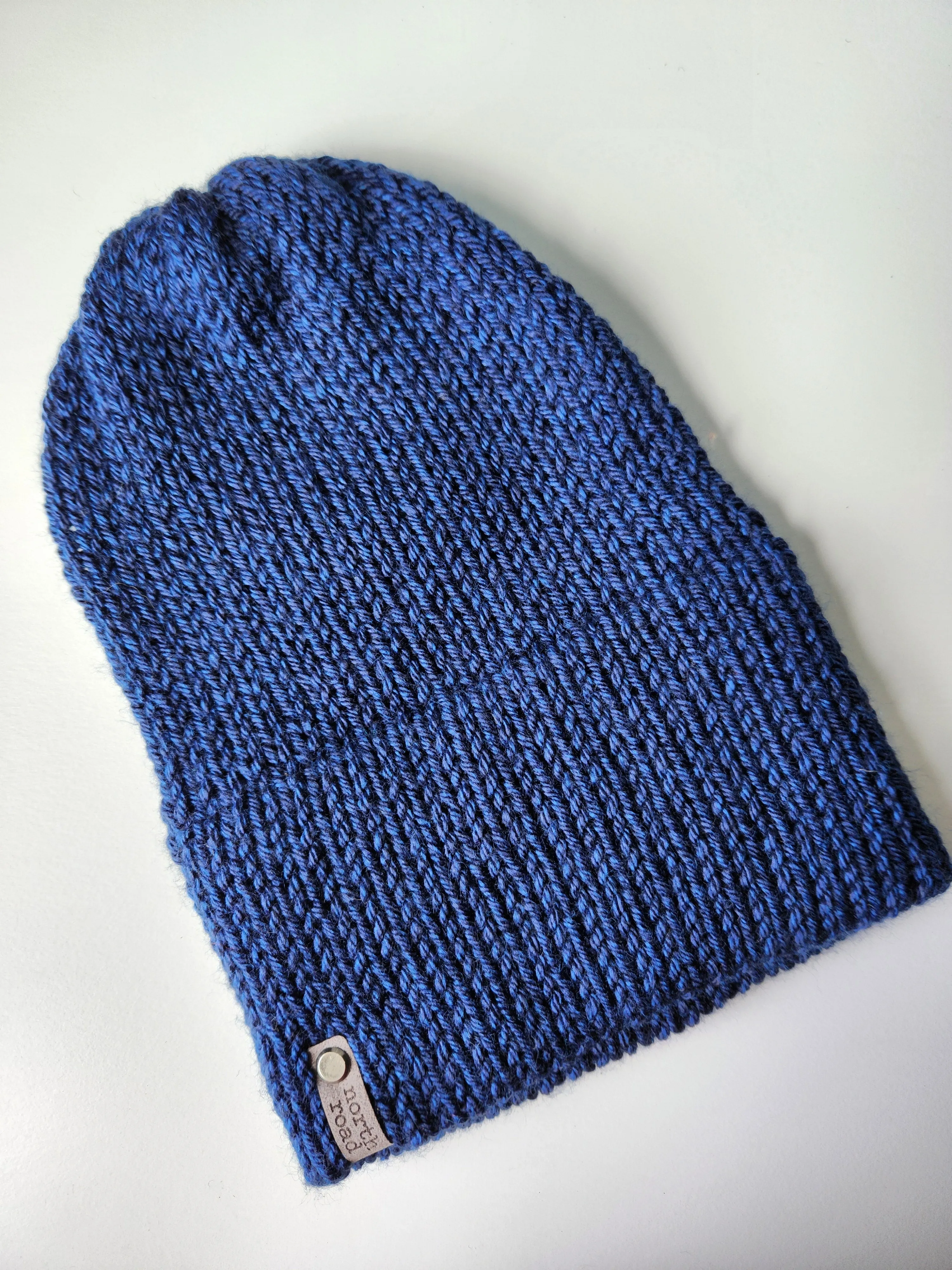 Lightweight Hat, Folded Double Brim Wool Free, Dark Blue