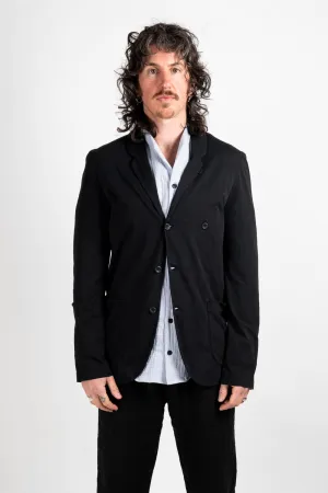 Lightweight Jersey Cotton Blazer Black