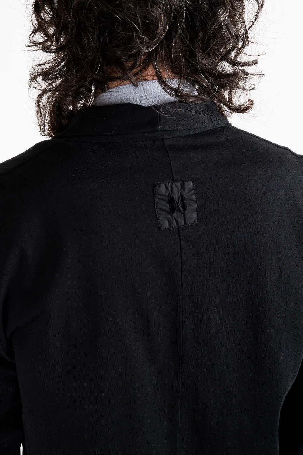 Lightweight Jersey Cotton Blazer Black