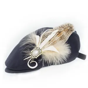 Lightweight Navy Flat Cap