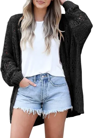 Lightweight Summer Cardigan for Women Spring Netted Crochet Cardigans Sweaters