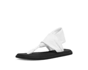 Lightweight White Sandals Sling Strap Yoga Versatile Cushioned Ankle Going fast Sanuk On 2 Slip