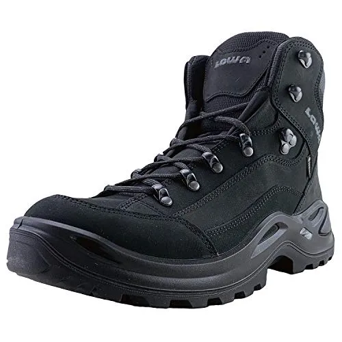 Lowa Womens Renegade GTX Mid Ws Boots, Deep Black, 6 M