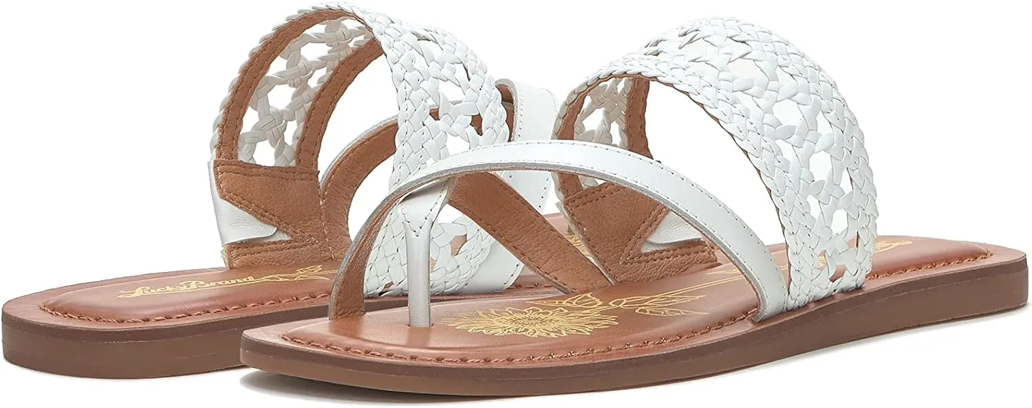 Lucky Brand Women's Beckery Woven Flat Sandal