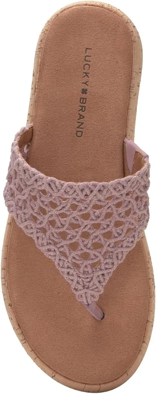 Lucky Brand Women's Jaslene Platform Thong Sandal Wedge