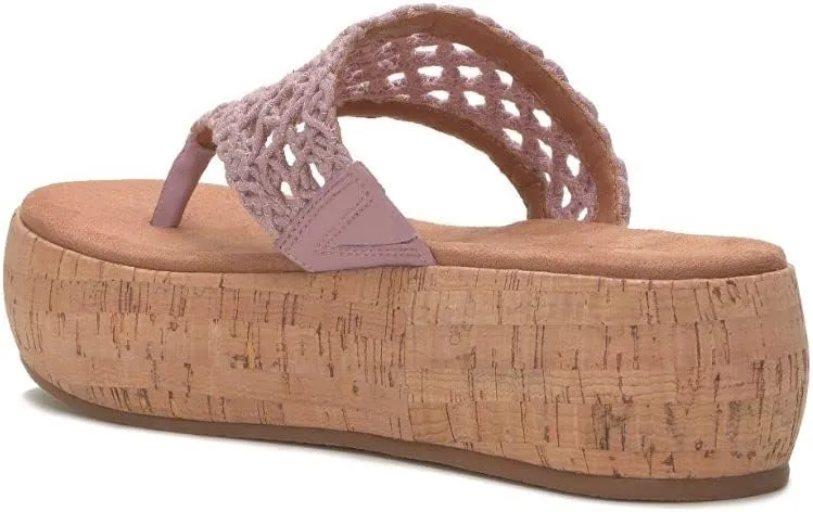 Lucky Brand Women's Jaslene Platform Thong Sandal Wedge