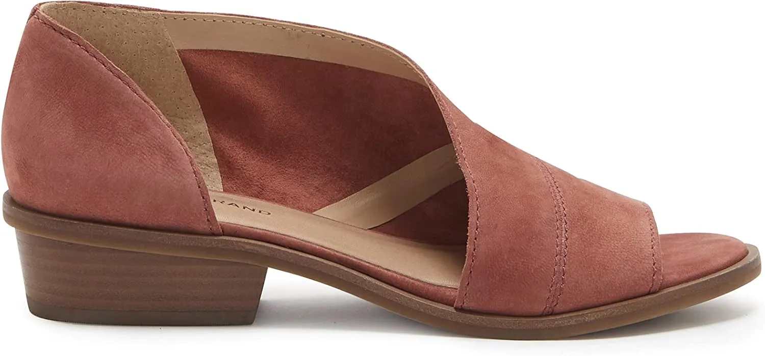 Lucky Brand Women's Serkie Open Toe Slip on Sandal Heeled