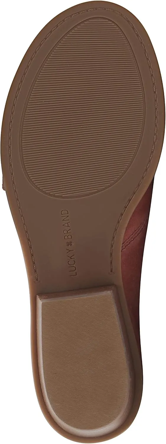 Lucky Brand Women's Serkie Open Toe Slip on Sandal Heeled