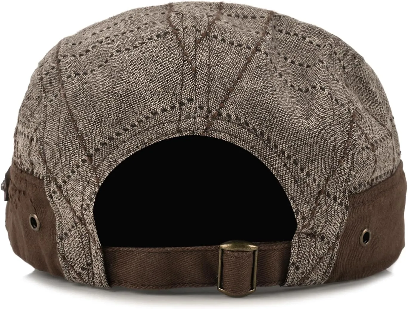 M MOACC Men Newsboy Caps Cotton Buckle Adjustable Beret Hat Flat Driving Cap Cabbie Gatsby Hats