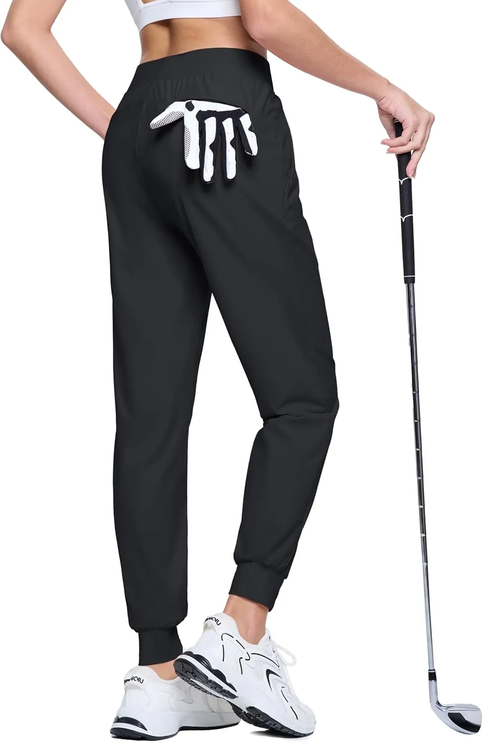 MAGCOMSEN Joggers for Women High Waisted Golf Pants Lightweight Hiking Pants Quick Dry Workout Running Athletic Joggers