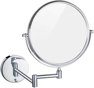 Makeup Mirror Wall Mounted, Round Make Up Mirror, 360 Rotation Bathroom Mirror, for Makeup, Shaving