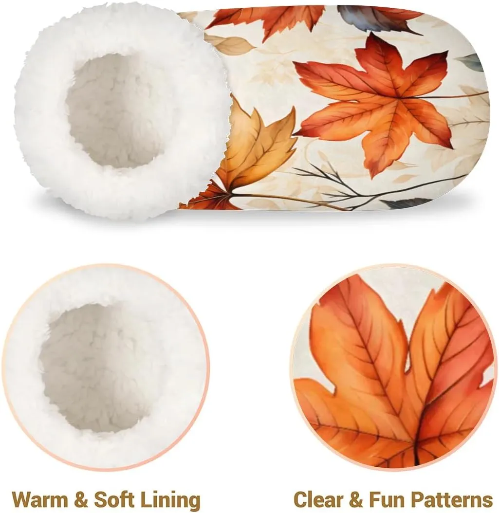 Maple Leaves Rustic Soft Home Slippers for Women Lightweight Men's House Shoes Women's Slippers