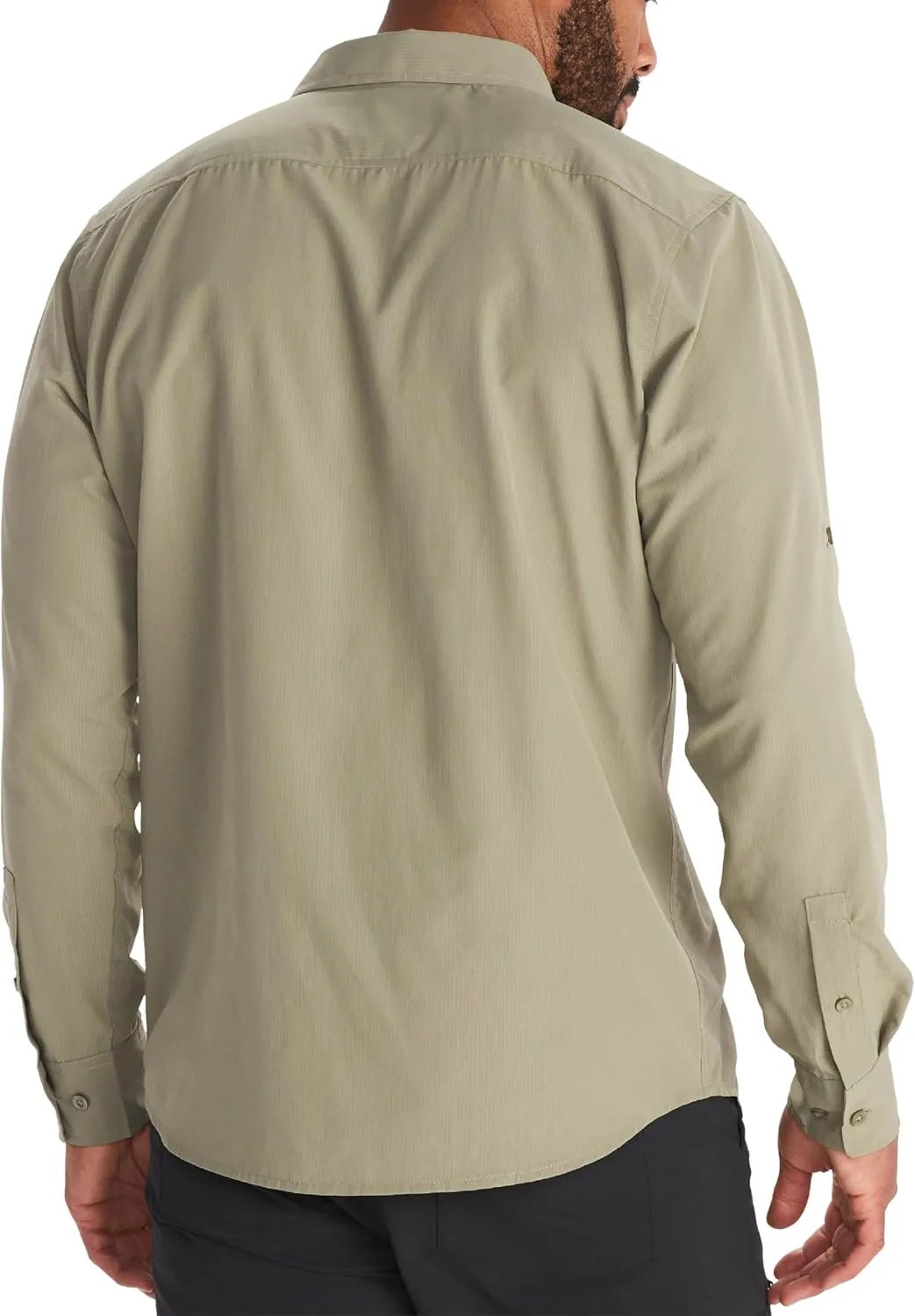 MARMOT Men's Aerobora Long Sleeve Button-Down Shirt - Lightweight, Packable, Quick-Drying UPF Protection