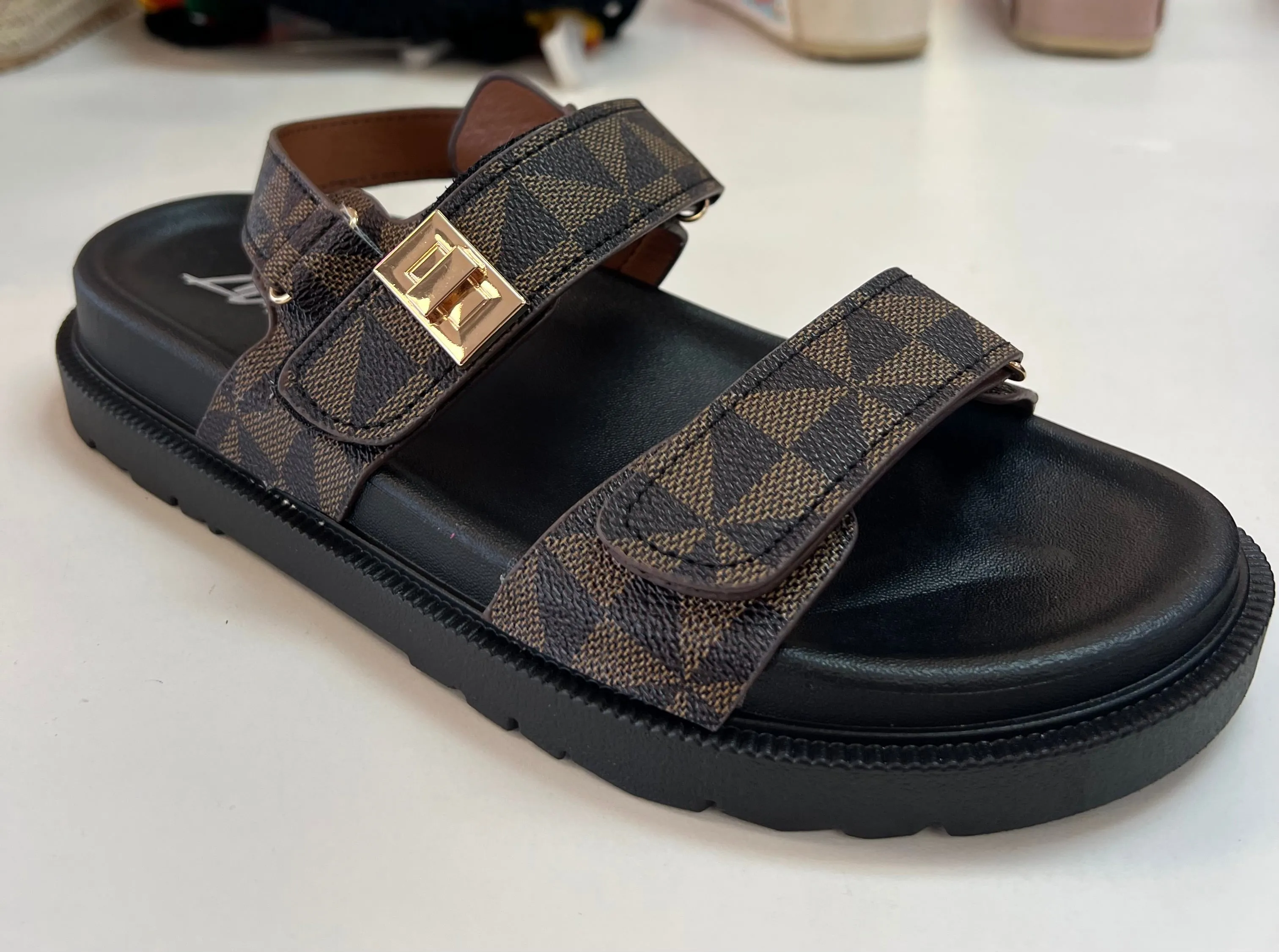 MEGHANA-1 Brown Print