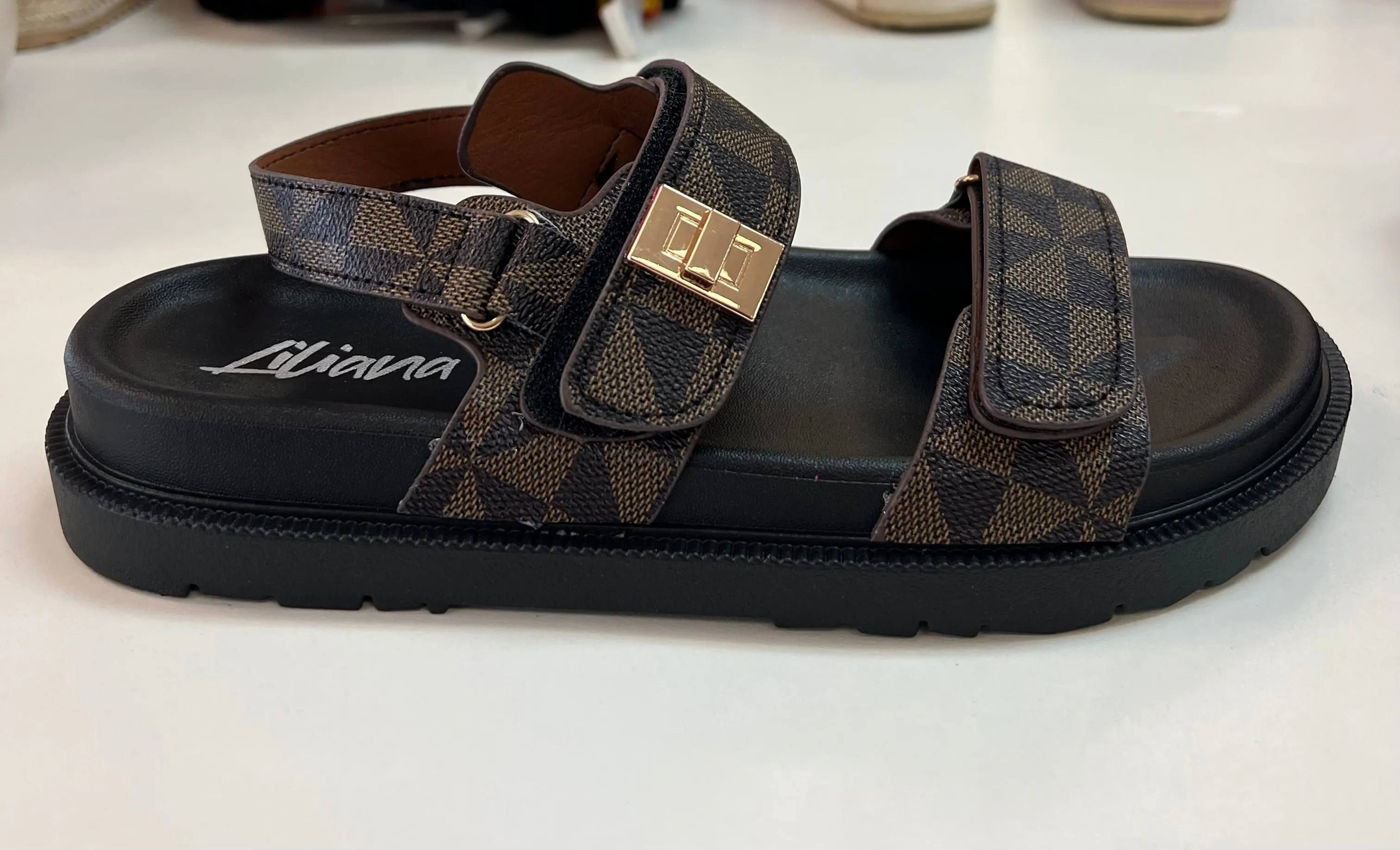MEGHANA-1 Brown Print