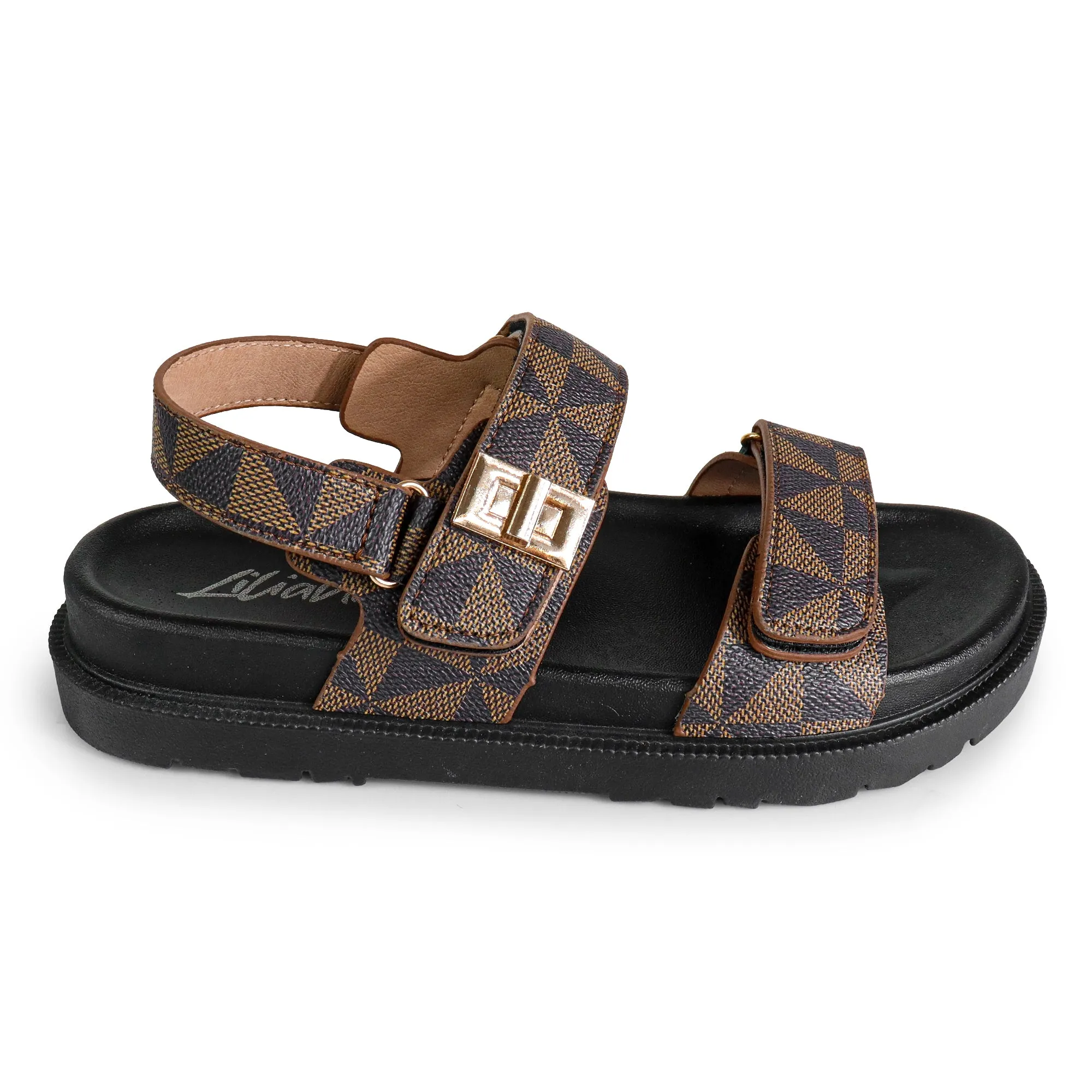 MEGHANA-1 Brown Print
