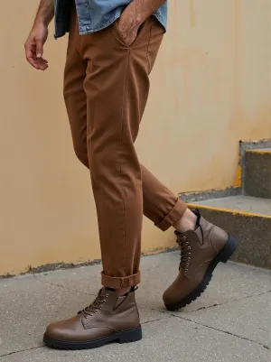 Mens Boots Fashion Casual Motorcycle Boot Hiking Chukka Boots for Men