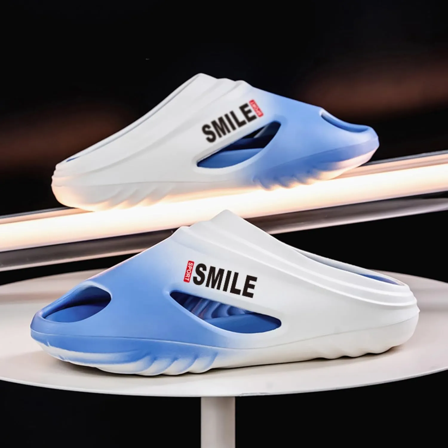 Men's Chunky - Soled Clogs Garden Shoes, Lightweight Slip - On Slippers. Ideal for Outdoor Walking and Summer Beach outings.