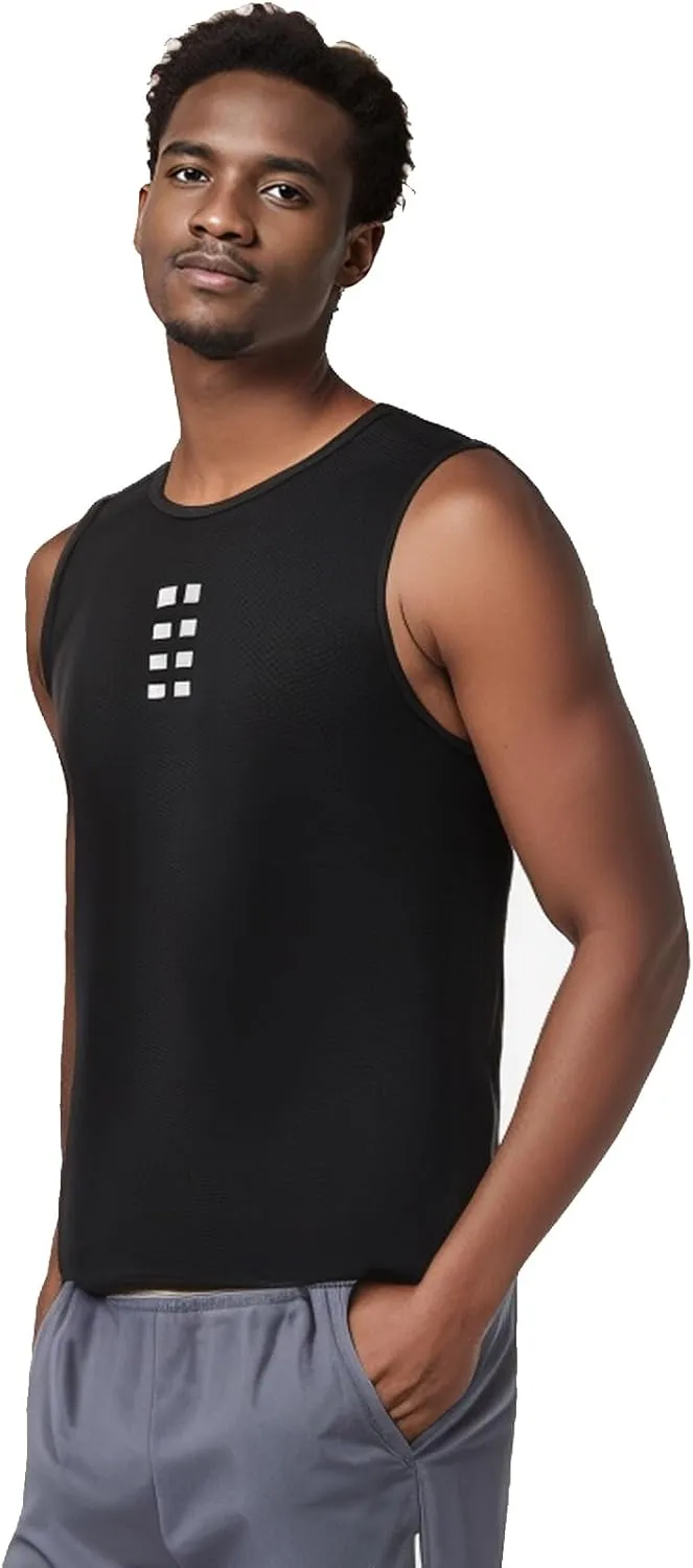Mens Cycling Jacket Vest, Reflective Logo, Moisture Wicking and Breathable for Biking, Running, Outdoor Sports