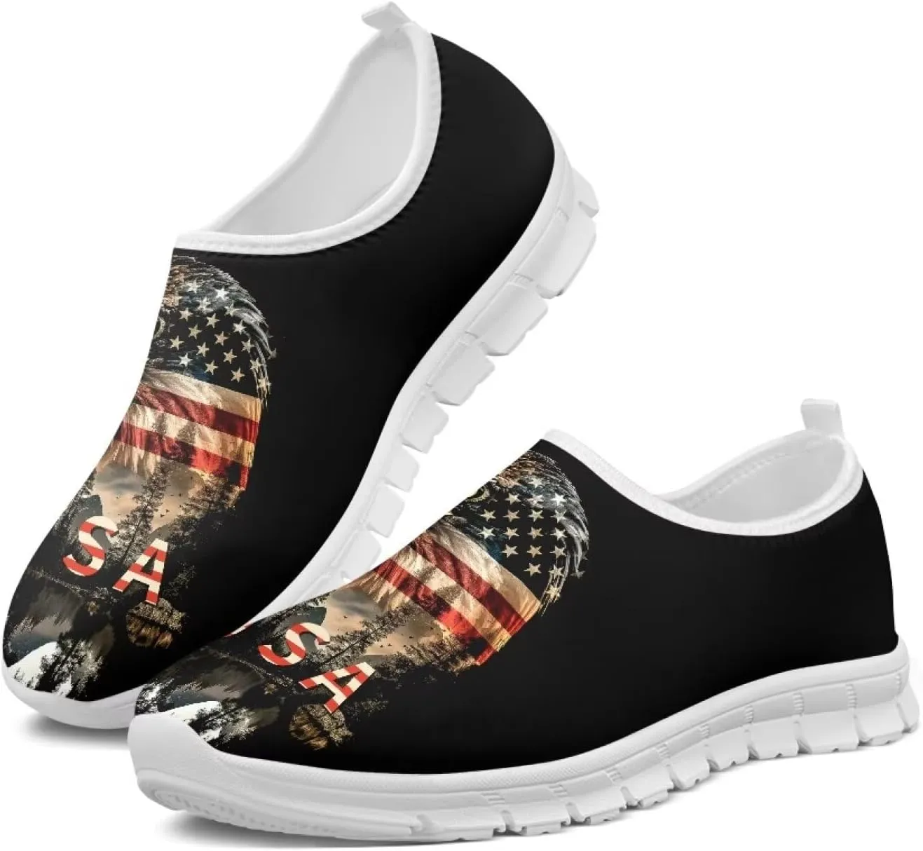 Men's Fashion Casual Loafers - Lightweight White Shoes, White Rubber Non-Slip Sole, Business Travel Walking Shoes