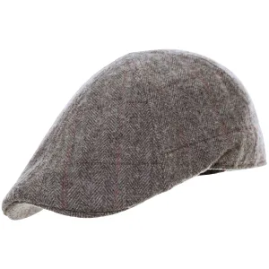 Mens Shaped Flat Caps Peaked Outdoors Country Racing Hat 6 Panel Newsboy Cap