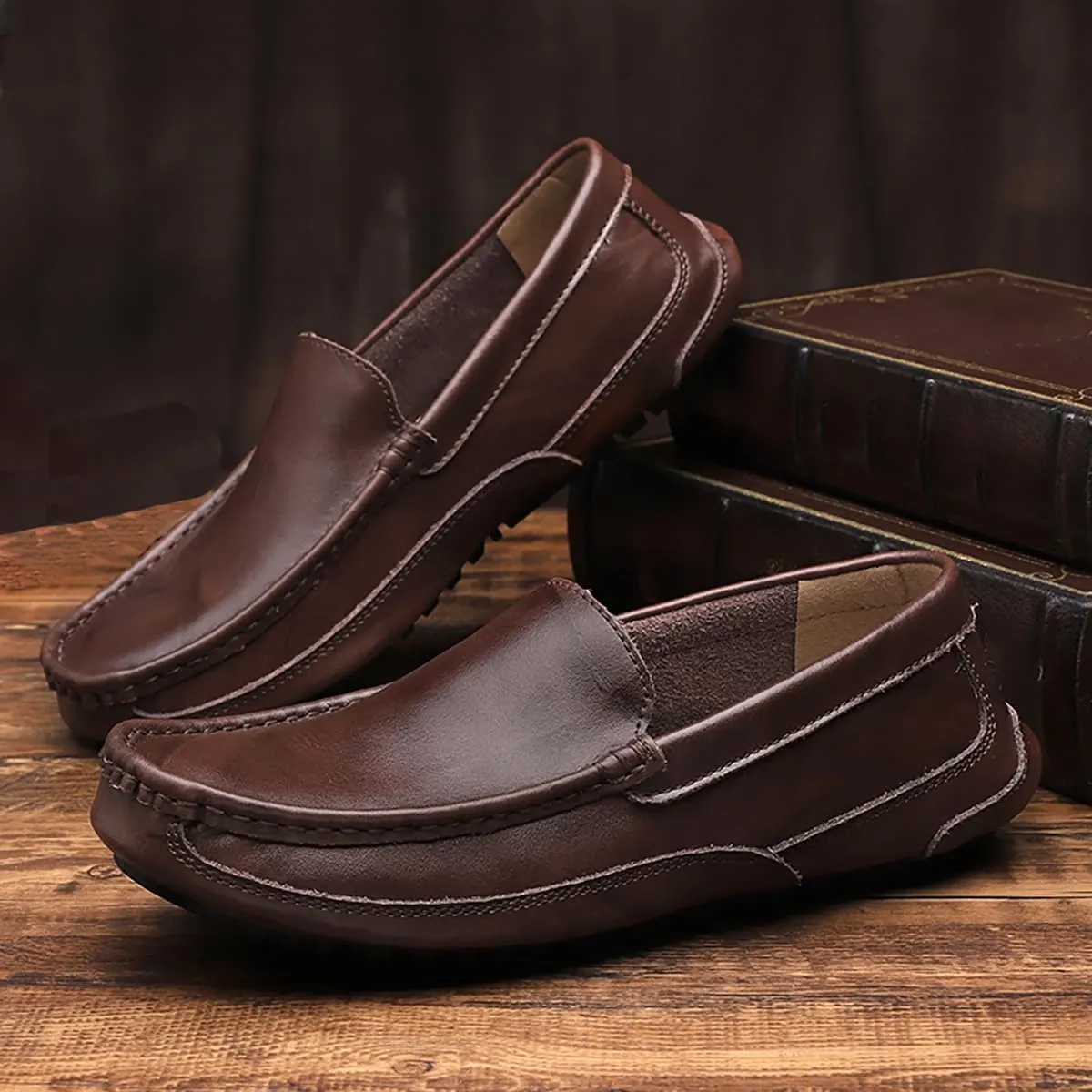Men's Shoes Driving Moccasins Loafers Slip on Loafer Shoes for Men Comfortable Flats Casual Shoes Soft Sneakers