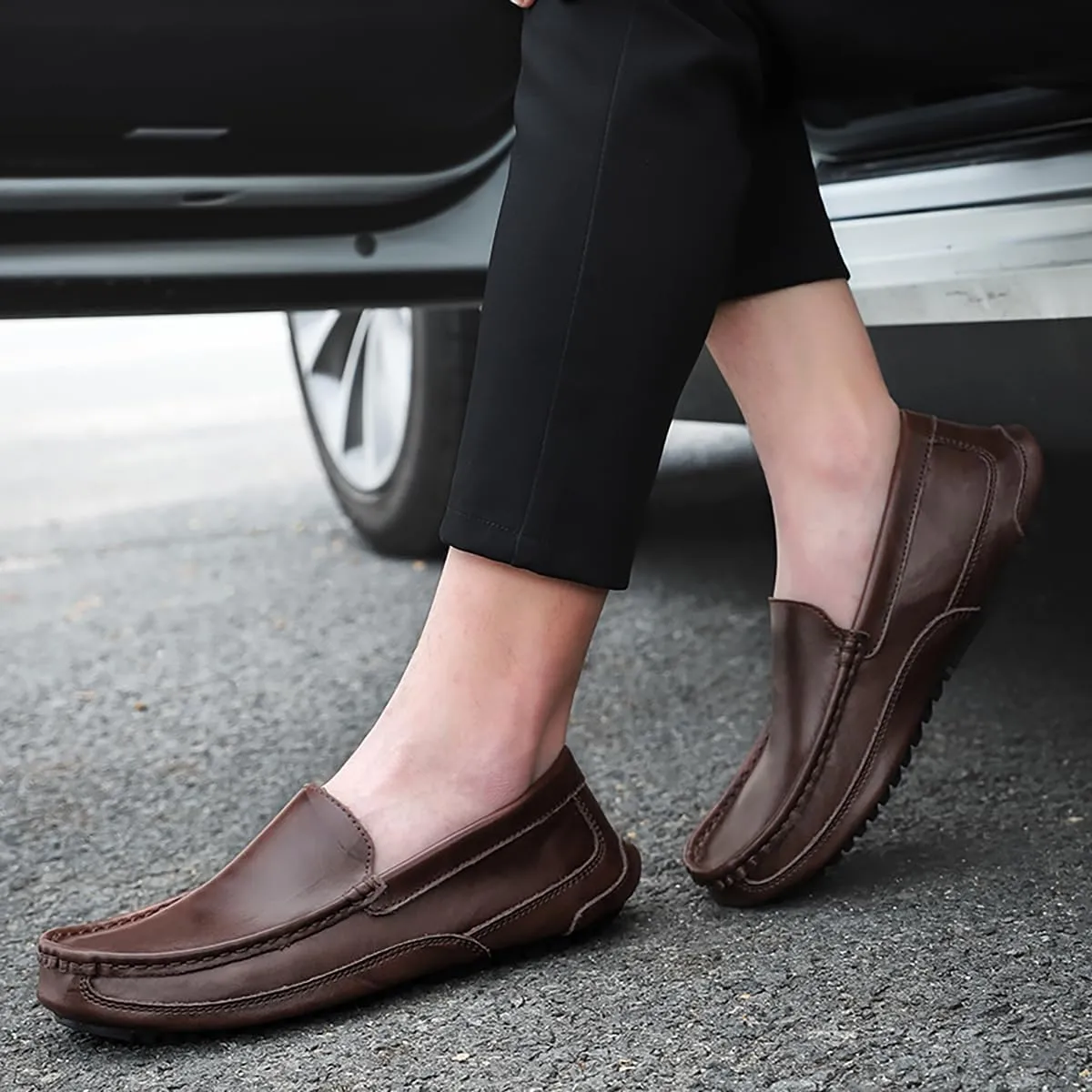 Men's Shoes Driving Moccasins Loafers Slip on Loafer Shoes for Men Comfortable Flats Casual Shoes Soft Sneakers