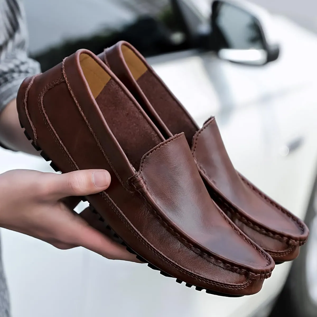 Men's Shoes Driving Moccasins Loafers Slip on Loafer Shoes for Men Comfortable Flats Casual Shoes Soft Sneakers