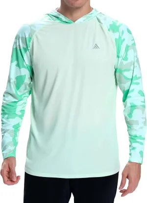 Men's Sun Protection Hoodie Shirts UPF 50  Long Sleeve SPF UV Rash Guard Fishing Hiking Lightweight