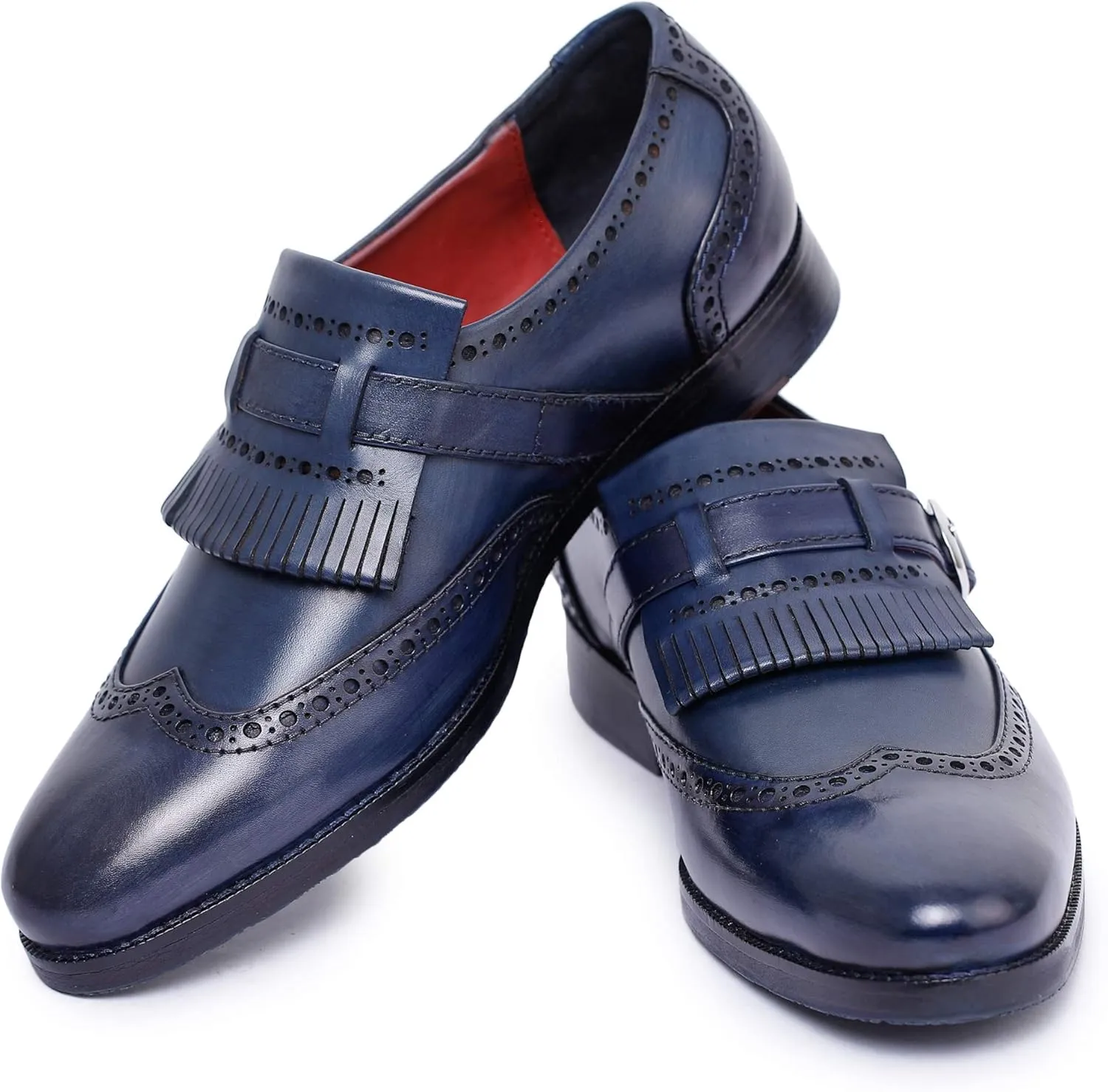 Men's Wingtip Brogue Kiltie Monk Strap Loafer Dress Shoes
