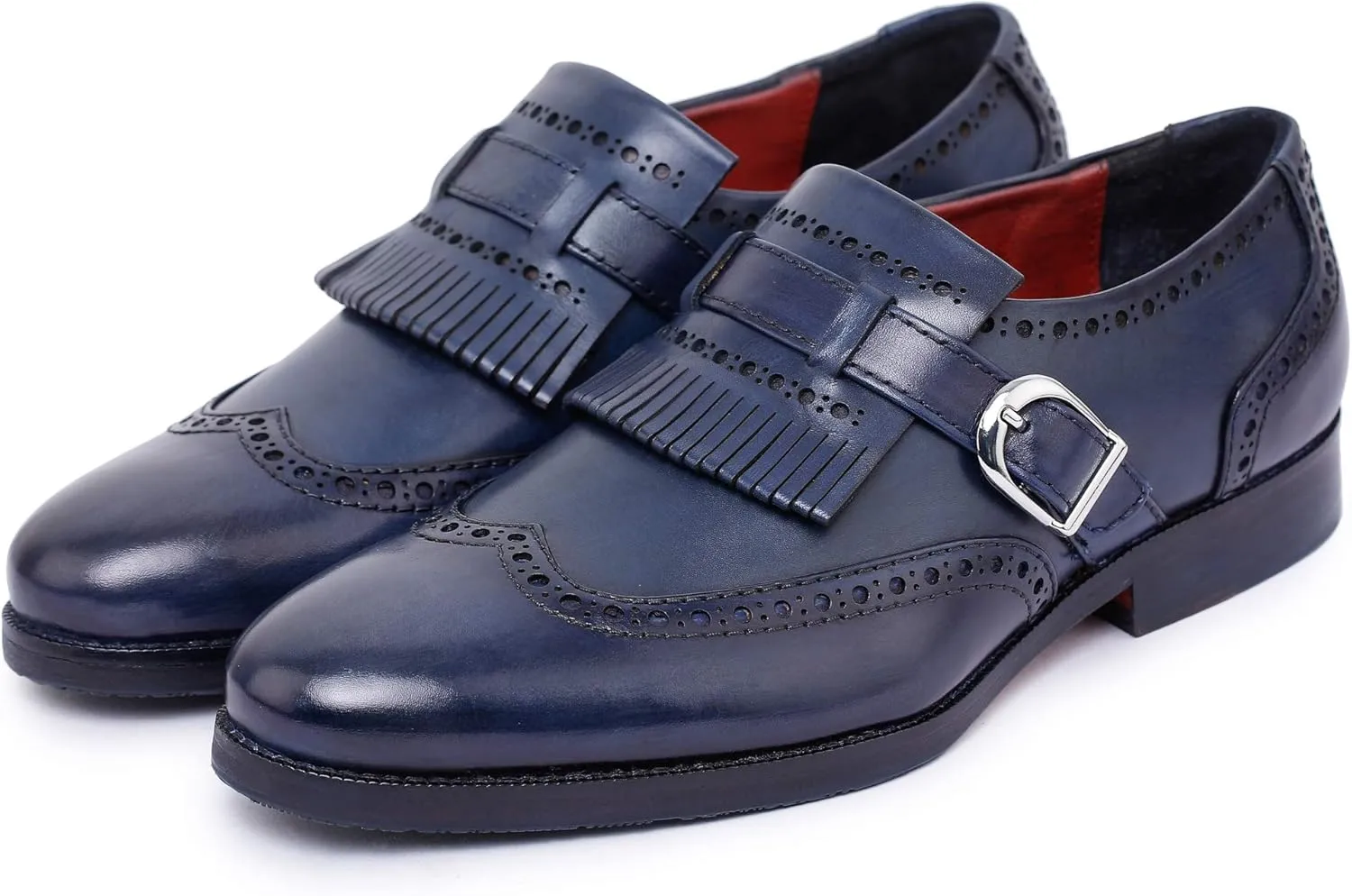 Men's Wingtip Brogue Kiltie Monk Strap Loafer Dress Shoes